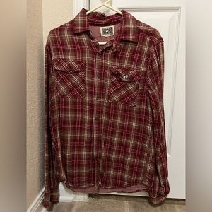 Men’s Converse Plaid Button Up Long-sleeve